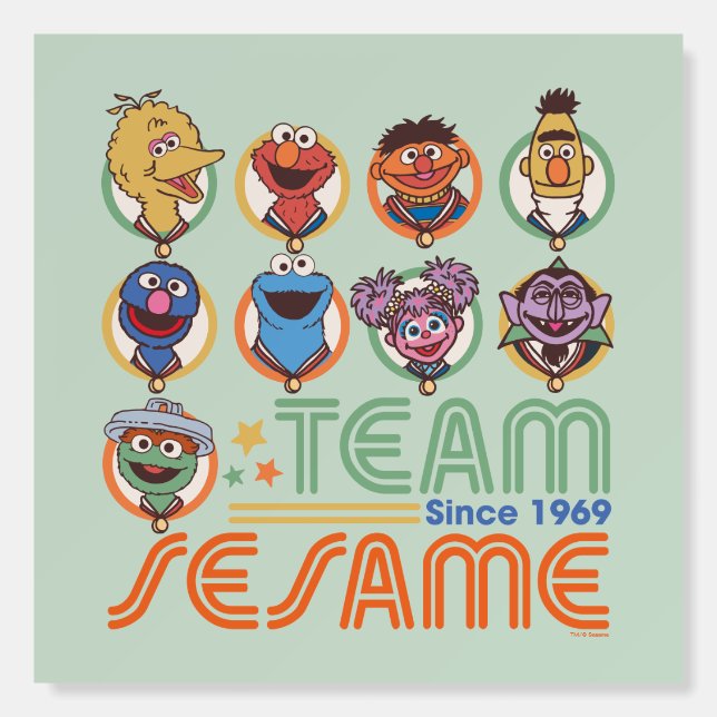 Sesame Street | Team Sesame Since 1969 Foam Board (Front)
