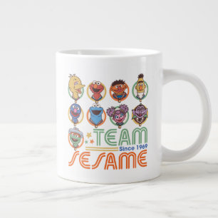 Sesame Street Team Sesame Since 1969 Giant Coffee Mug