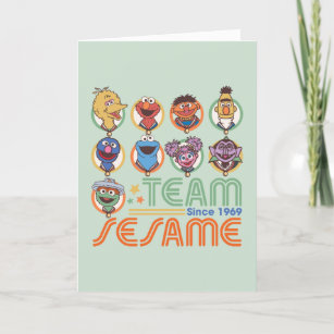 Sesame Street   Team Sesame Since 1969 Holiday Card