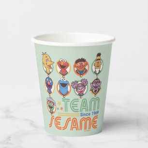 Sesame Street   Team Sesame Since 1969 Paper Cups