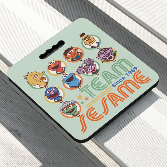 Sesame Street | Team Sesame Since 1969 Seat Cushion (In Situ)