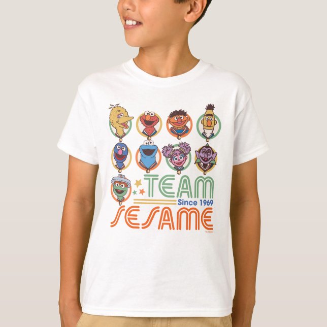 Sesame Street | Team Sesame Since 1969 T-Shirt (Front)