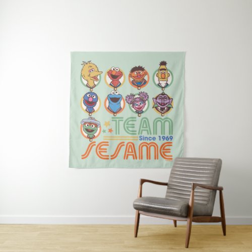 Sesame Street  Team Sesame Since 1969 Tapestry