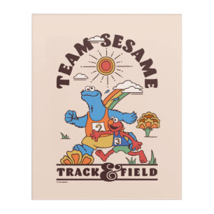 Sesame Street   Team Sesame Track & Field Acrylic Print