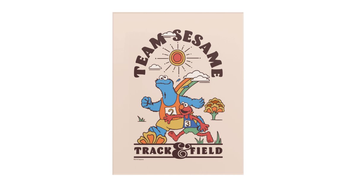 Sesame Street | Team Sesame Track & Field Acrylic Print | Zazzle