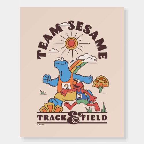 Sesame Street  Team Sesame Track  Field Foam Board