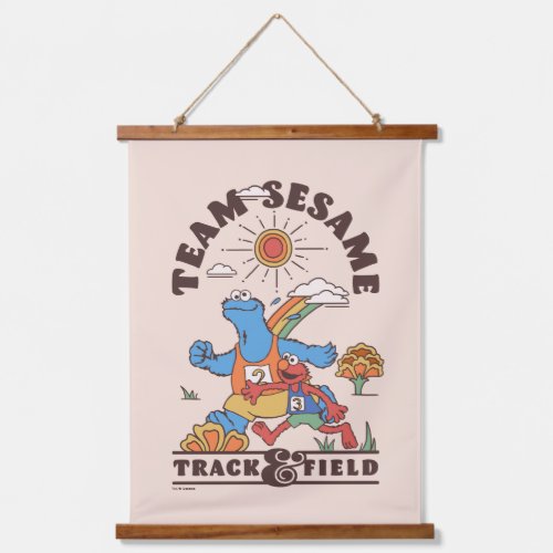 Sesame Street  Team Sesame Track  Field Hanging Tapestry