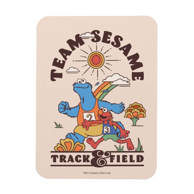 Sesame Street | Team Sesame Track & Field Magnet (Vertical)