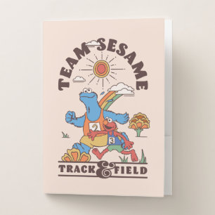 Sesame Street   Team Sesame Track & Field Pocket Folder