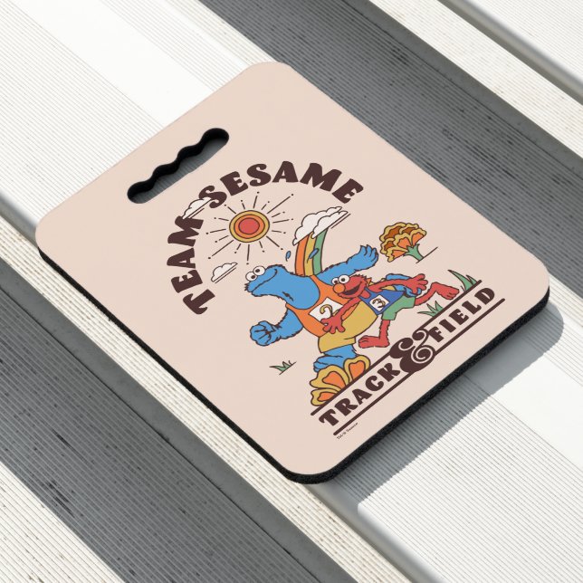 Sesame Street | Team Sesame Track & Field Seat Cushion (In Situ)