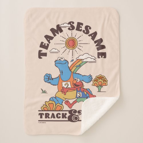 Sesame Street  Team Sesame Track  Field Sherpa Blanket