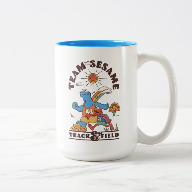 Sesame Street | Team Sesame Track & Field Two-Tone Coffee Mug (Right)