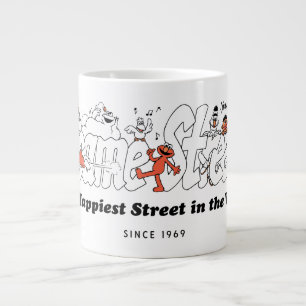Sesame Street The Happiest Street in the World Giant Coffee Mug