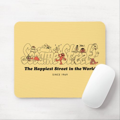 Sesame Street  The Happiest Street in the World Mouse Pad