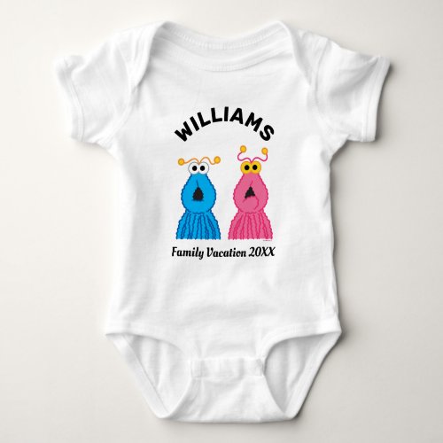 Sesame Street  The Martians Family Vacation Baby Bodysuit