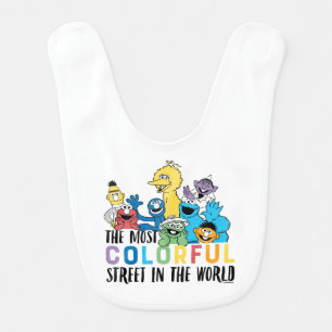 Sesame Street   The Most Colorful Street Baby Bib