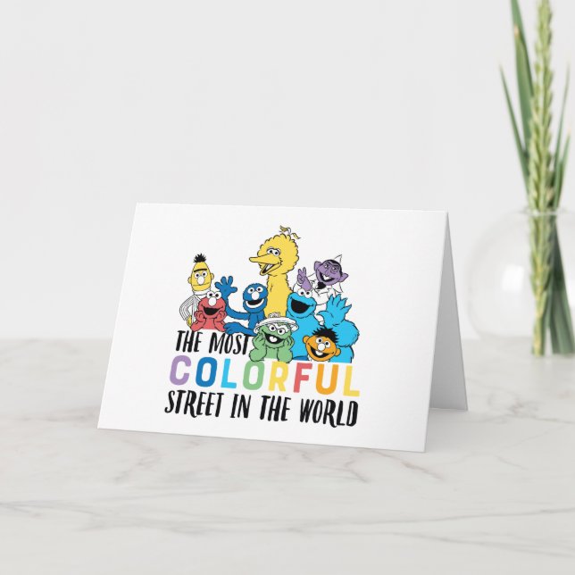 Sesame Street | The Most Colorful Street Card (Front)