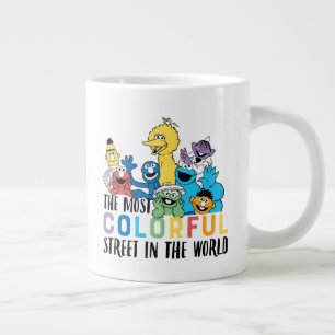 Sesame Street The Most Colorful Street Giant Coffee Mug
