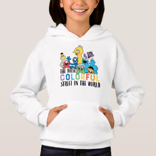 Sesame Street | The Most Colorful Street Hoodie (Front)
