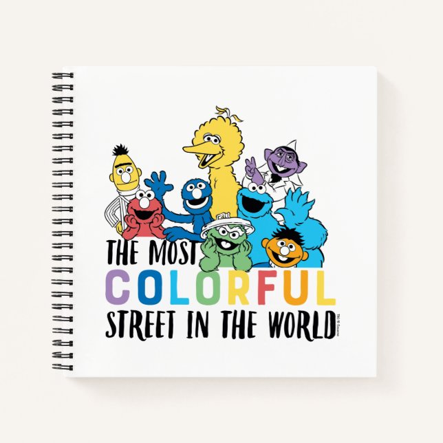 Sesame Street | The Most Colorful Street Notebook (Front)