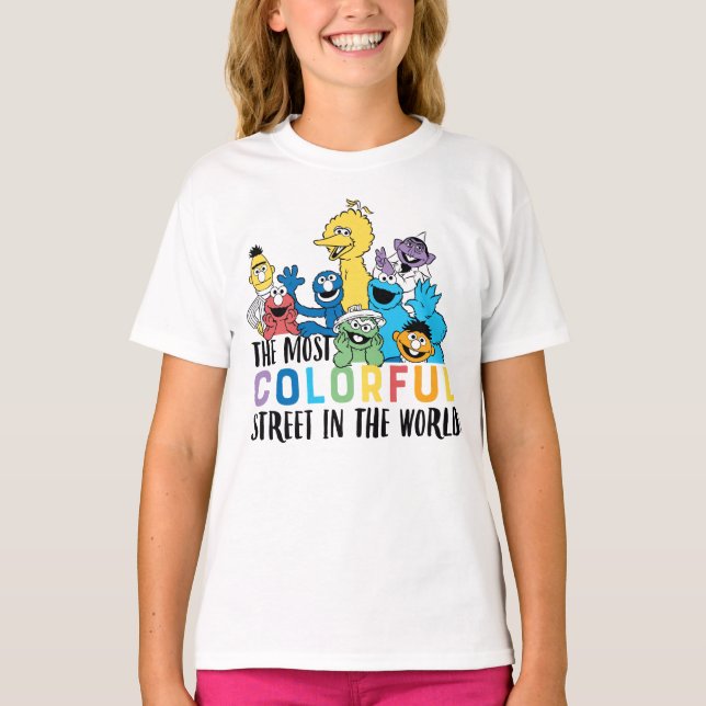 Sesame Street | The Most Colorful Street T-Shirt (Front)