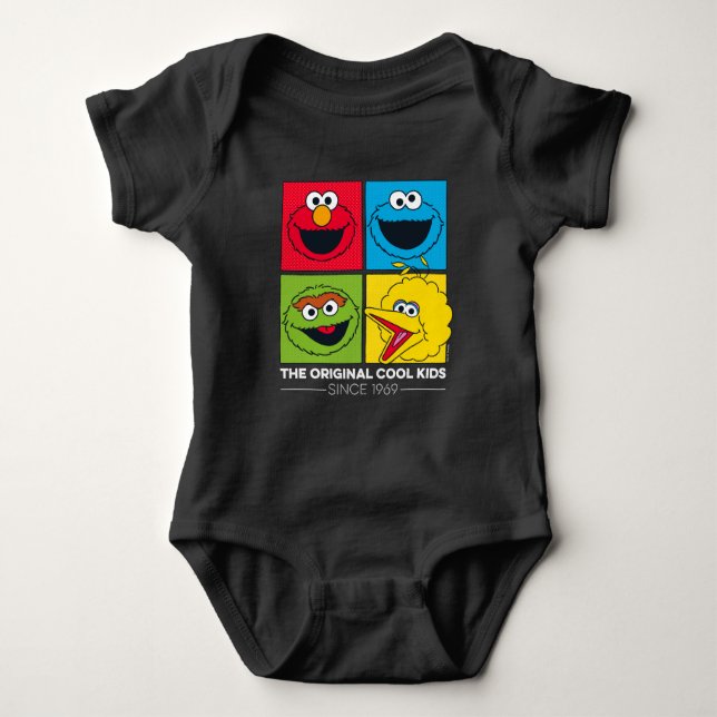 Sesame Street | The Original Cool Kids Baby Bodysuit (Front)