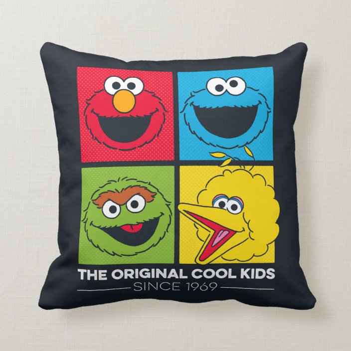 sesame street throw pillow