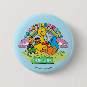Sesame Street Togetherness Button