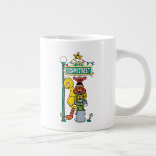 Sesame Street Under the Sesame Street Sign Giant Coffee Mug