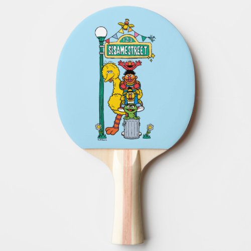 Sesame Street  Under the Sesame Street Sign Ping Pong Paddle