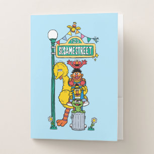 Sesame Street Under the Sesame Street Sign Pocket Folder