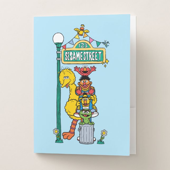 Sesame Street | Under the Sesame Street Sign Pocket Folder (Front)