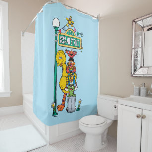 Sesame Street   Under the Sesame Street Sign Shower Curtain