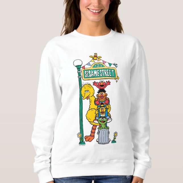 Sesame Street | Under the Sesame Street Sign Sweatshirt (Front)