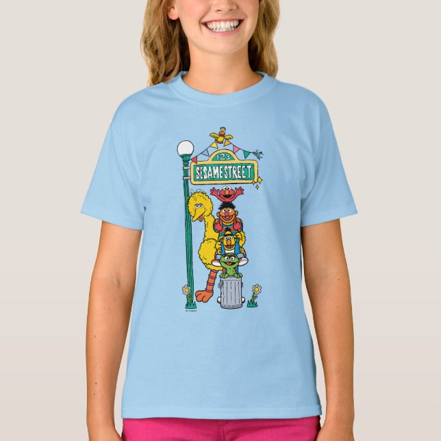 Sesame Street | Under the Sesame Street Sign T-Shirt (Front)