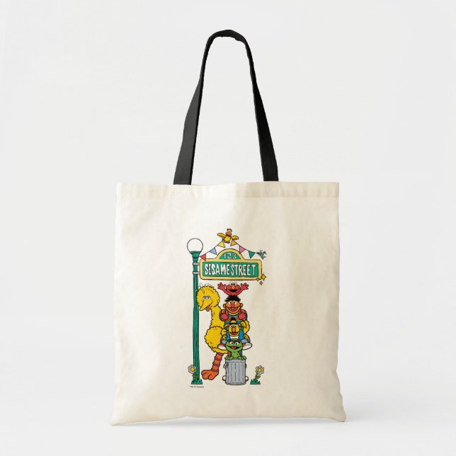 Sesame Street | Under the Sesame Street Sign Tote Bag (Front)