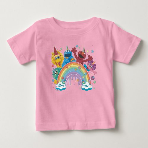 Sesame Street Unicorn Rainbow Baby T_Shirt