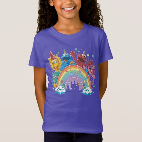 Sesame Street Unicorn Rainbow T_Shirt