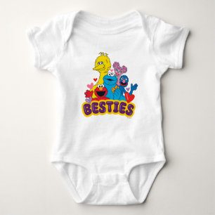 Sesame Street Valentine Besties Baby Bodysuit