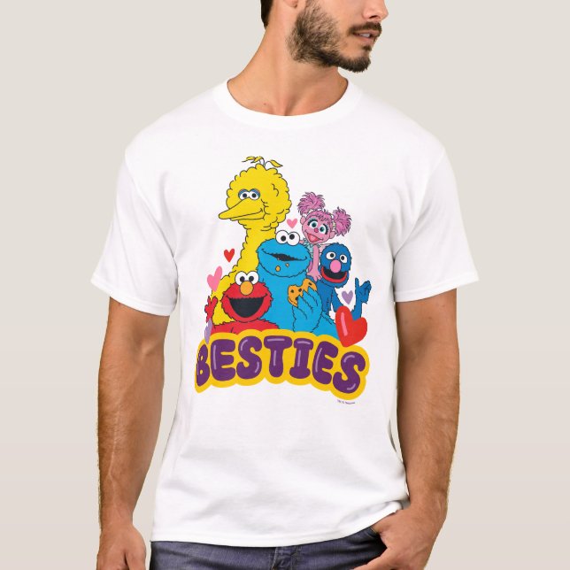 Sesame Street Valentine Besties T-Shirt (Front)