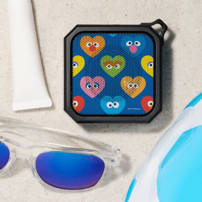 Sesame Street Valentine Hearts Pattern Bluetooth Speaker (Insitu(Beach))