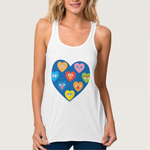 Sesame Street Valentine Hearts Pattern Tank Top