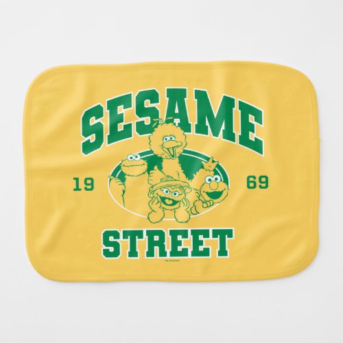 Sesame Street  Vintage 1969 Baby Burp Cloth