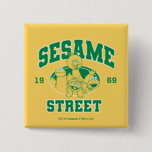 Sesame Street Vintage 1969 Button