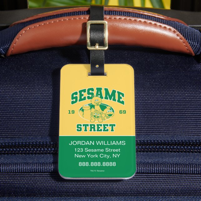 Sesame Street | Vintage 1969 Luggage Tag (Front Insitu 2)