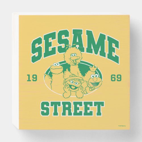 Sesame Street  Vintage 1969 Wooden Box Sign