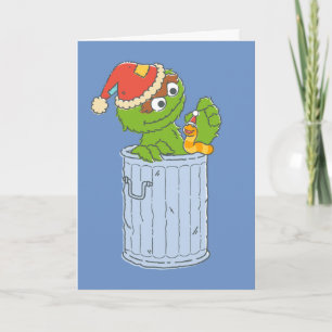Sesame Street Vintage Christmas Oscar Card