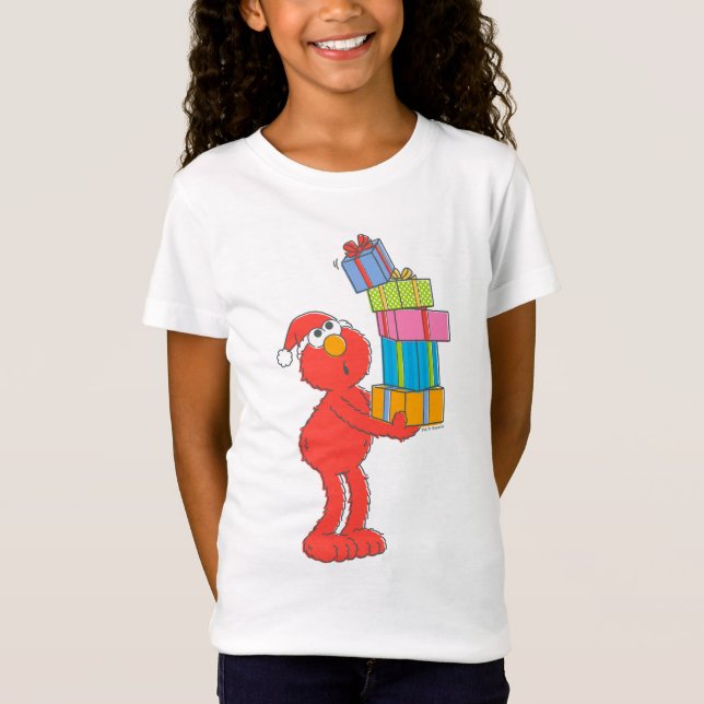 Sesame Street | Vintage Elmo and Presents T-Shirt (Front)