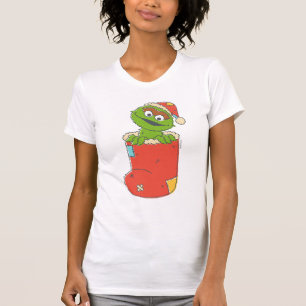 Sesame Street Vintage Oscar in Stocking T-Shirt