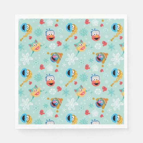 Sesame Street Winter Pattern Napkins